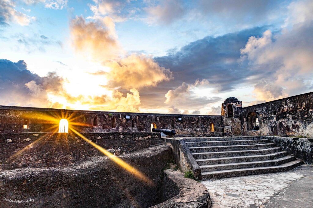 Sunrise at Fort Jesus in Mombasa, Foto Mtaani 1 exhibition by Zainab Mejja