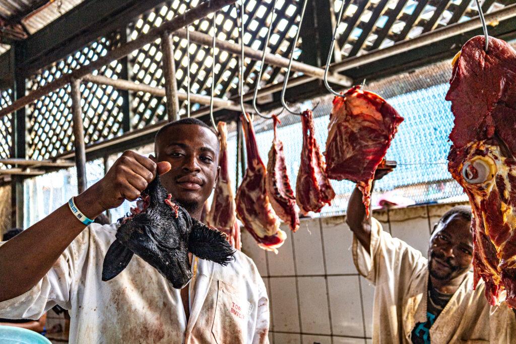 Meat vendors at Markiti Mombasa, Foto Mtaani Project